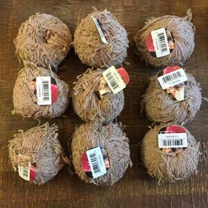 Adriafil Frou Frou Mixed Fiber Cotton Blend Yarn Fancy Tan Made in Italy